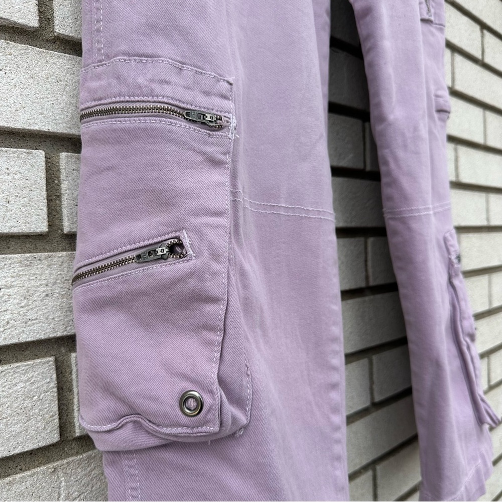BDG Dropped Cargo Pants Lavender Wide Leg Utility Y2K 31 Urban Outfitters Skater - Picture 4 of 11